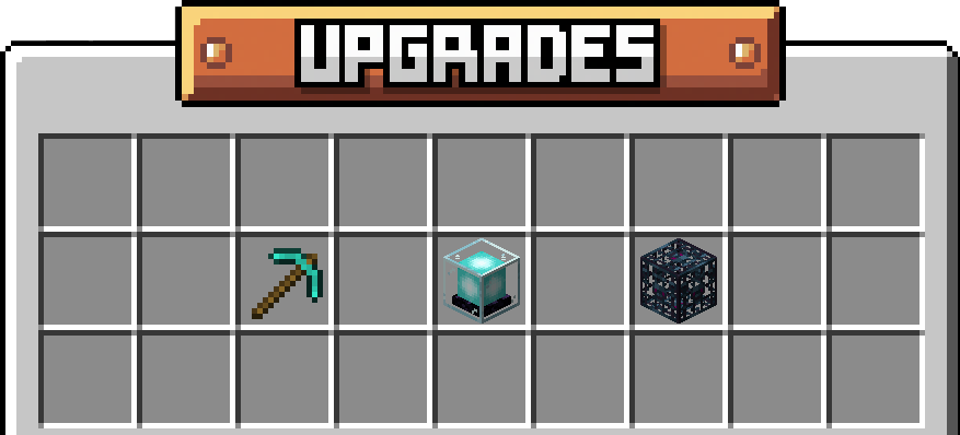 Upgrades menu