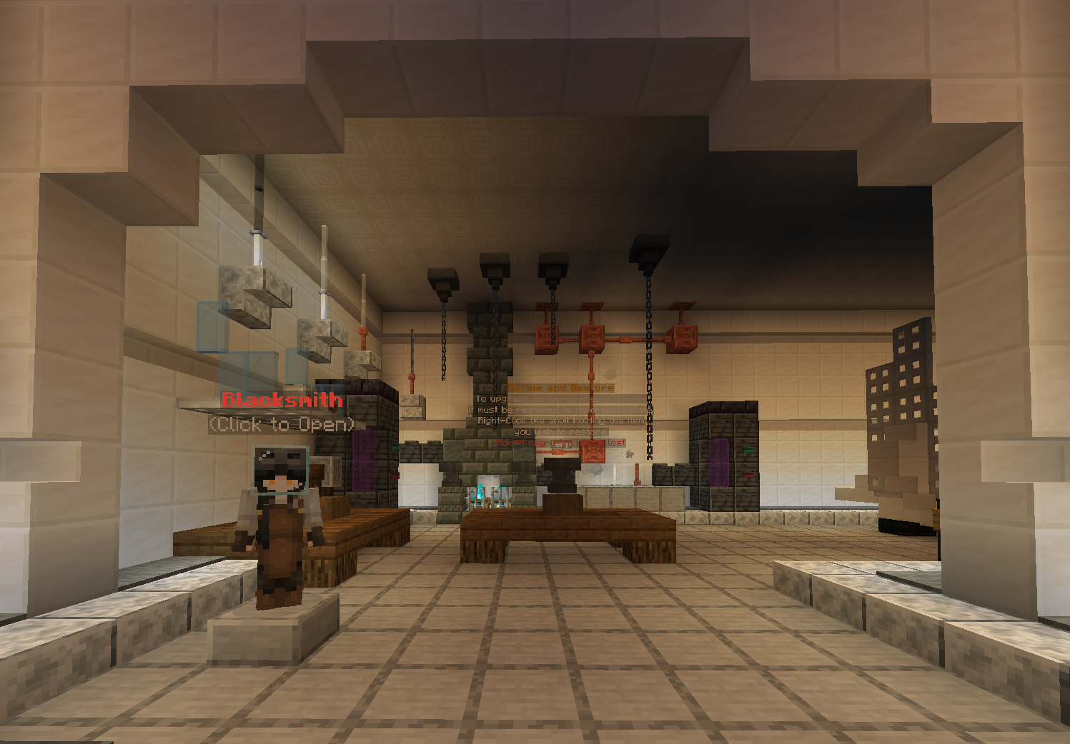 Forge at spawn